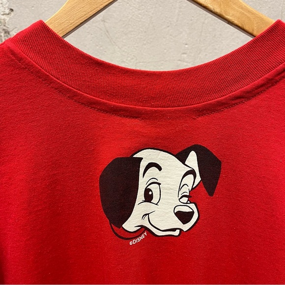 Disney Vintage 101 Dalmatians Red Oversized One Size Single Stitch Graphic Tee - Picture 5 of 7